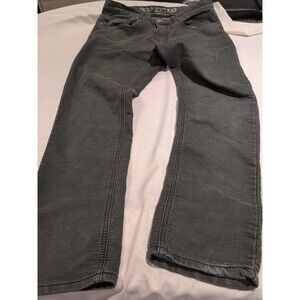 VGB Vintage Genes Black Slim Fit Gray French Terry Denim Jeans Mens 32x30 NWT